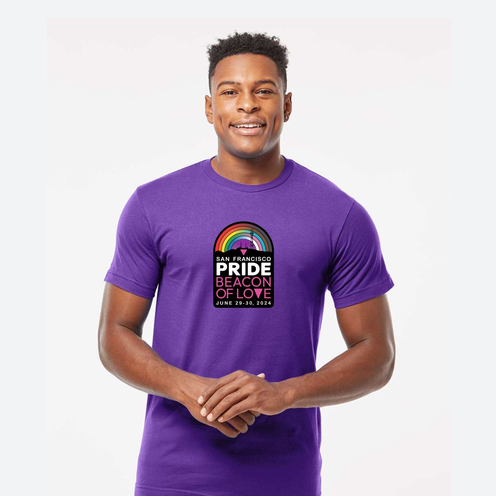 Adult Fashion Tee -Purple- 2024 Beacon of Love